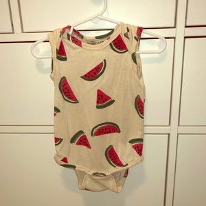 SpearmintLOVE watermelon sleeveless bodysuit